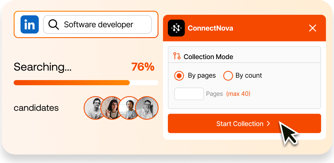 Search on LinkedIn & Collect